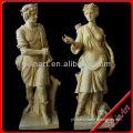 Ancient Greece statue, Marble Roman Statue For Man And Lady (YL-R739)